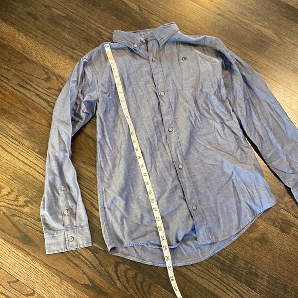 Calvin Klein Chambray Blue Button Down shirt XL - Picture 2 of 10